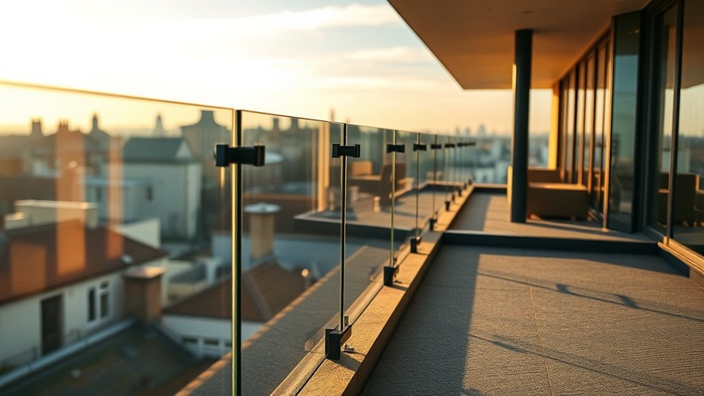 Terrace Glass Balustrades Regent's Park