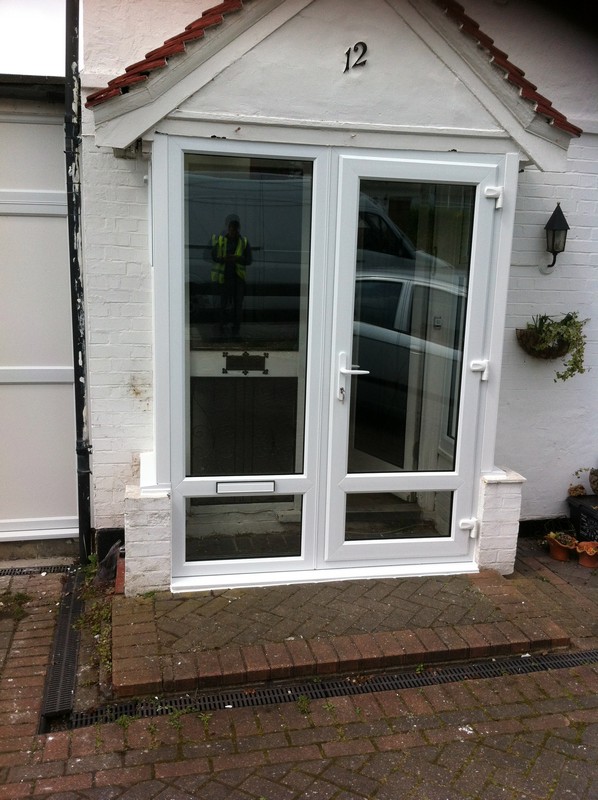 uPVC French doors fitted as front entrance in Regent's Park