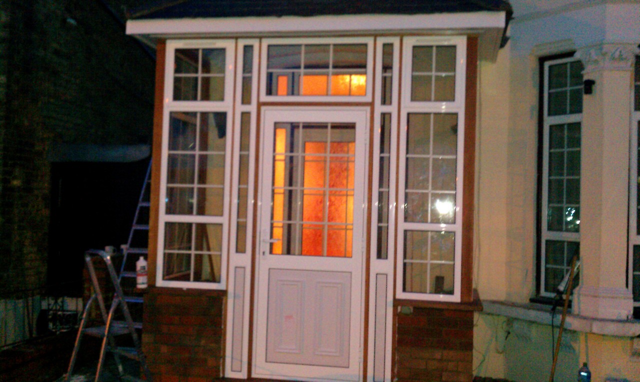 uPVC porch with Georgian bar glazing installed in Regent's Park
